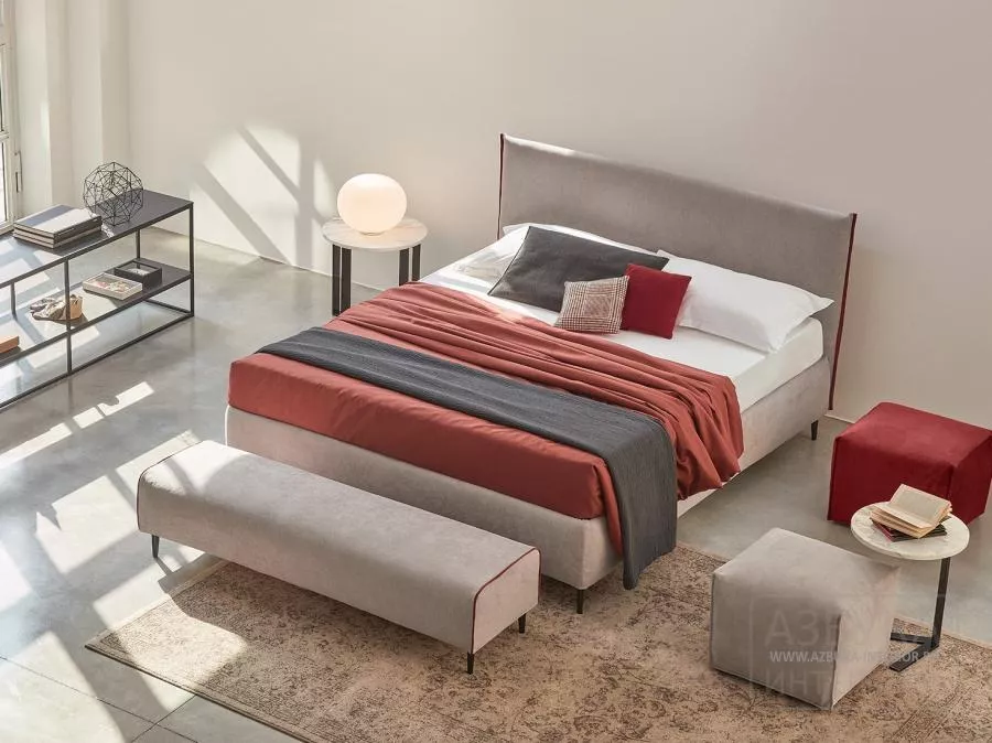 Кровать с банкеткой в изножье Dionisio standard из Италии – купить в интернет магазине